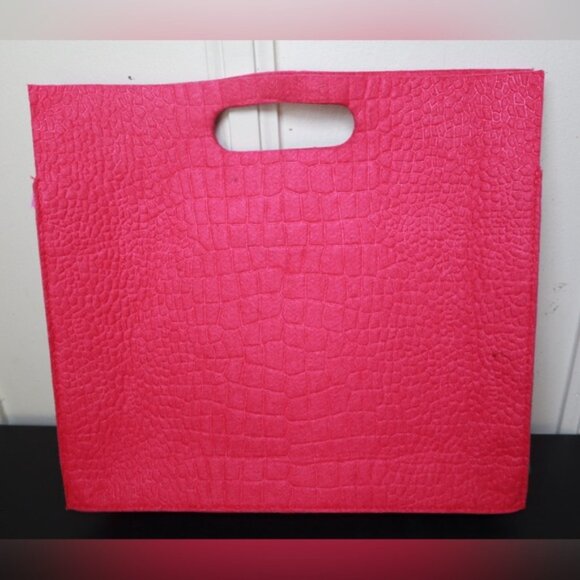 SHEIN Neon Pink crocodile embossed square bag - Picture 2 of 2